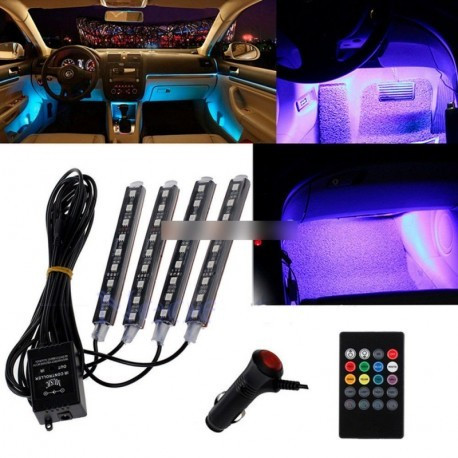 Autós Távirányítós RGB LED belső világítás