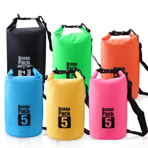 Dry Bag felakasztható, vízálló táska (5L - 18x35cm) - Piros
