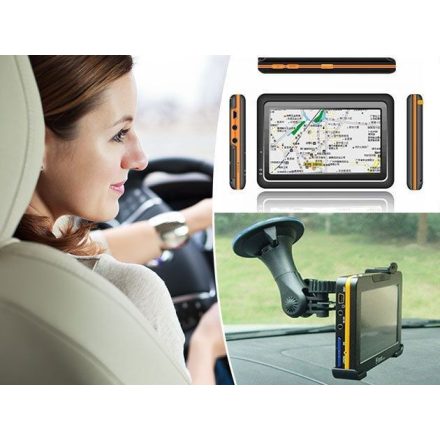 Európa térképes GPS Navigáció +Telefon kihangosító + Video lejátszó és FM transzmitter!