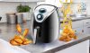 Air Fryer Prémium olaj nélküli fritőz, Fekete - Süss Te is egészségesen +Receptkönyv!