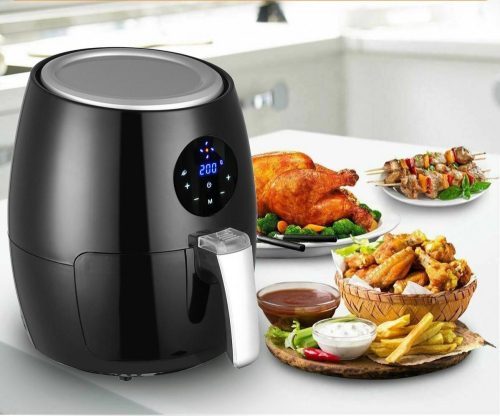 Digitális kijelzős Air Fryer Prémium olaj nélküli fritőz - Süss Te is egészségesen +Receptkönyv!!