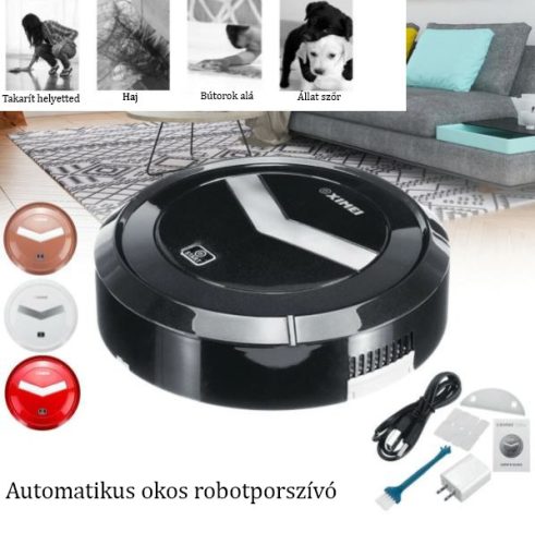 Ximei Smart Robotporszívó és padlótisztító - Fekete