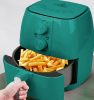 Extra nagy kapacitású 4,5 l-es Air Fryer, olaj nélküli fritőz - Retro zöld