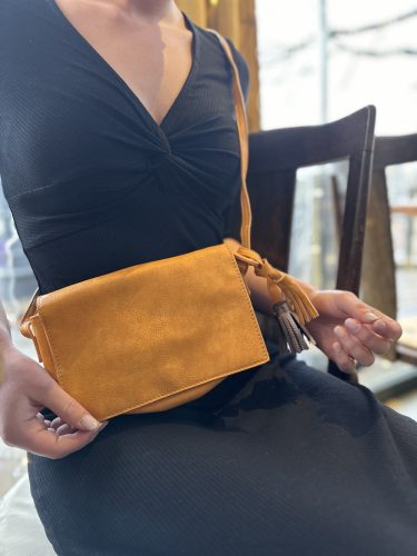 Női Crossbody táska - Sárga