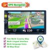 GPS Navigációs, Magyar menüs 7" LCD Bluetooth Mp5 Autórádió - Képernyő tükrözéssel, Kormányvezérlővel!
