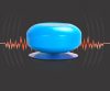 Vízálló Bluetooth hangszóró Kék - Beépített mikrofonnal!